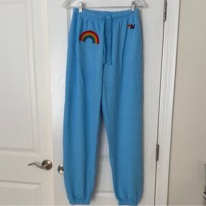 Aviator Nation Joggers with Rainbow Design